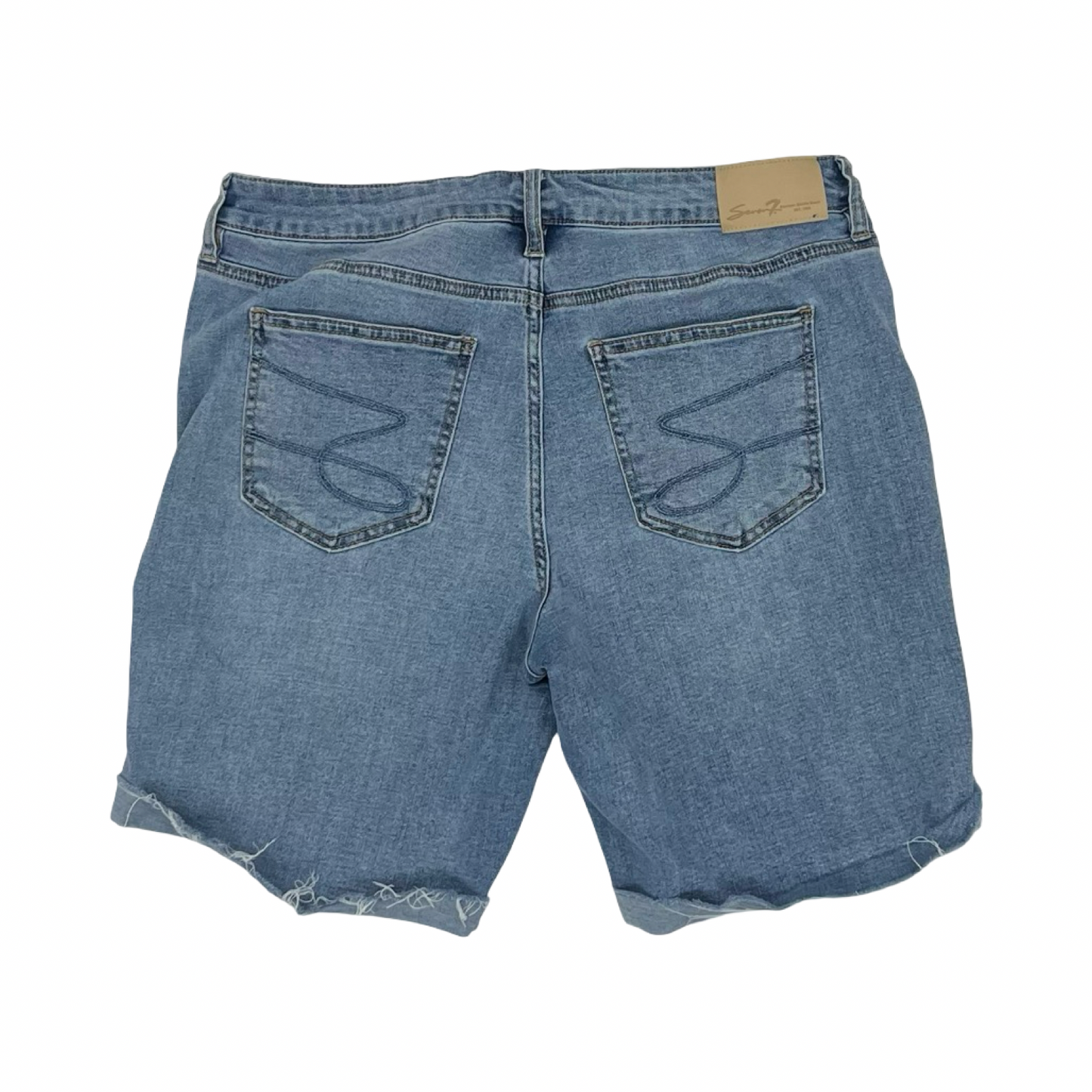 Shorts By Seven 7 In Blue Denim, Size:10