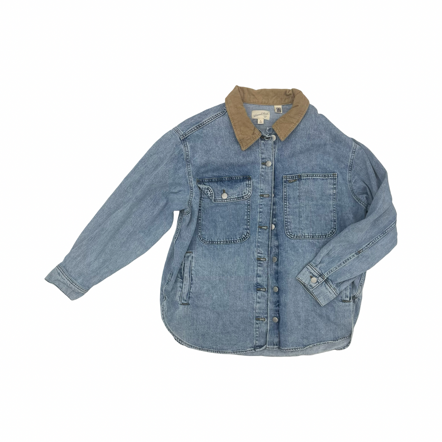 Jacket Denim By Universal Thread In Blue Denim, Size:Xl