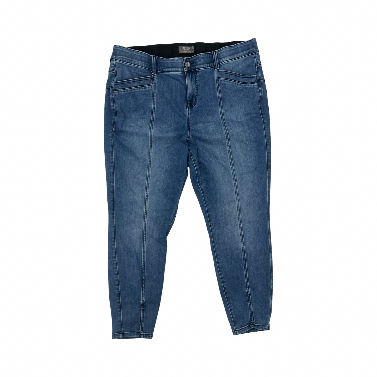 Jeans Skinny By Torrid In Blue Denim, Size:22