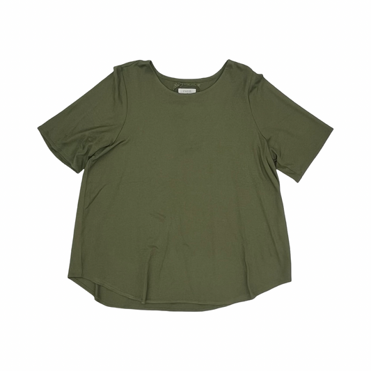 Top Ss Basic By Cupio In Green, Size:1X