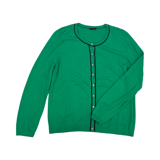 Sweater Cardigan By Talbots In Green, Size:Xl