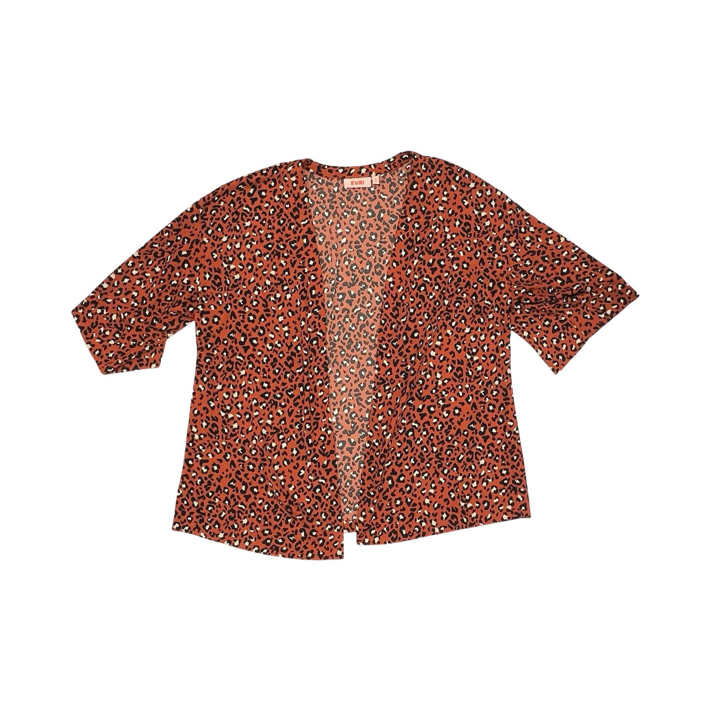 Kimono By Evri In Animal Print, Size:1X