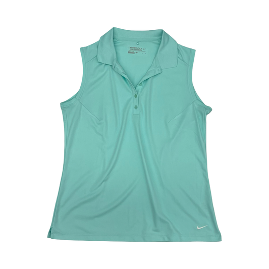 Athletic Tank Top By Nike Apparel In Aqua, Size:Xl