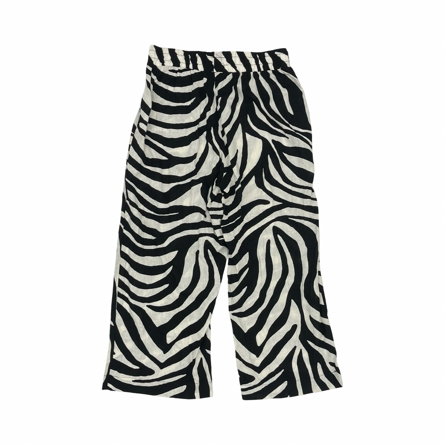 Pants Linen By Rachel Zoe In Black & Cream, Size:S