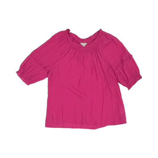 Blouse Ss By Nanette Lepore In Pink, Size:L