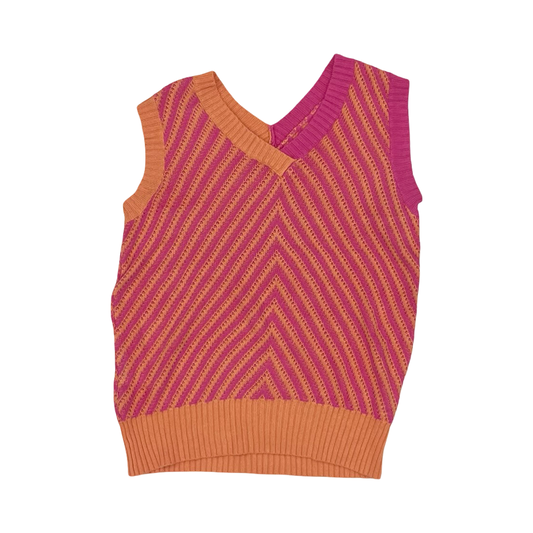 Sweater Ss By Cmf In Orange & Pink, Size:S