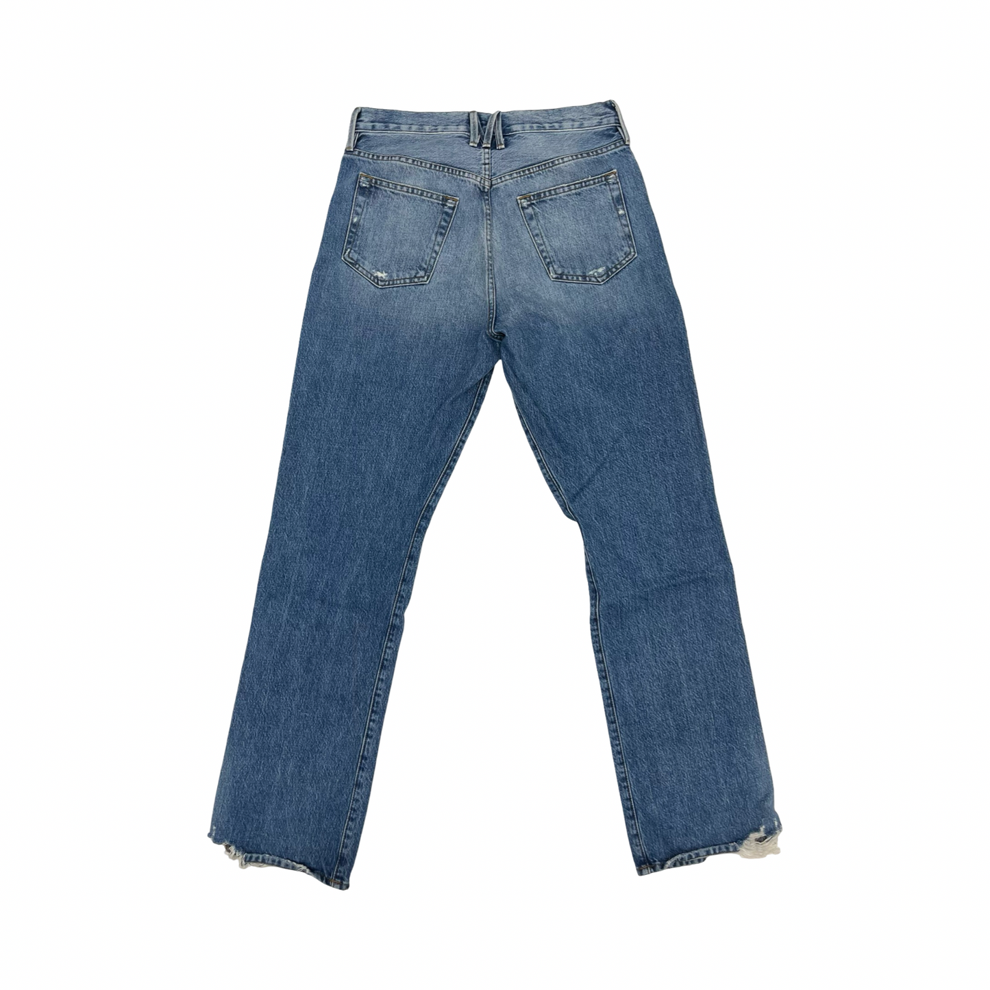 Jeans Straight By Frame In Blue Denim, Size:6