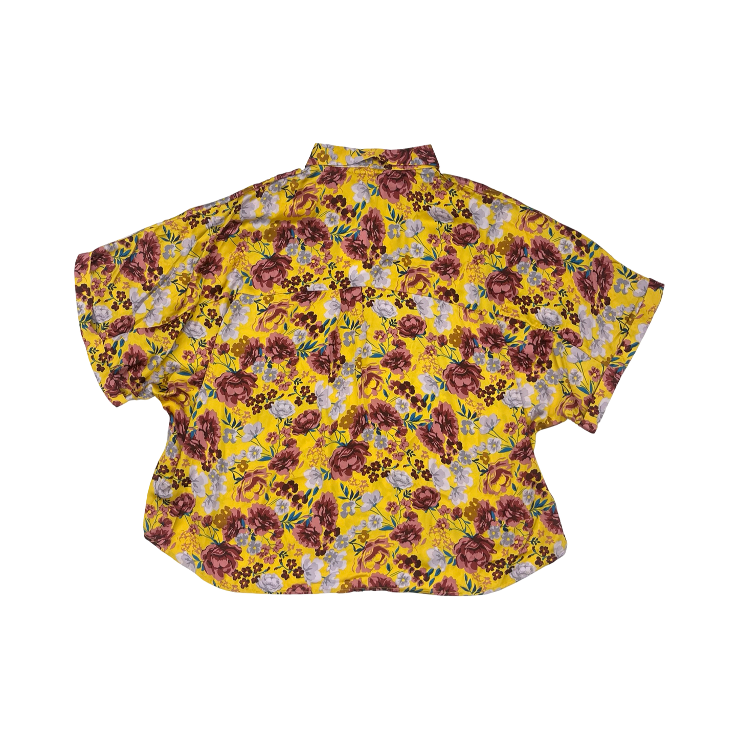 Blouse Ss By Emily Wonder In Yellow, Size:1X