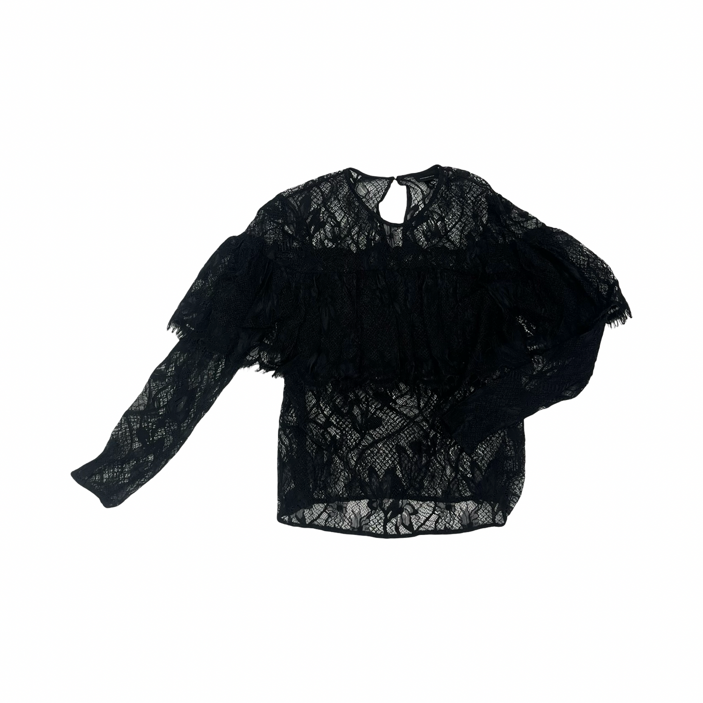 Blouse Ls By Who What Wear In Black, Size:S
