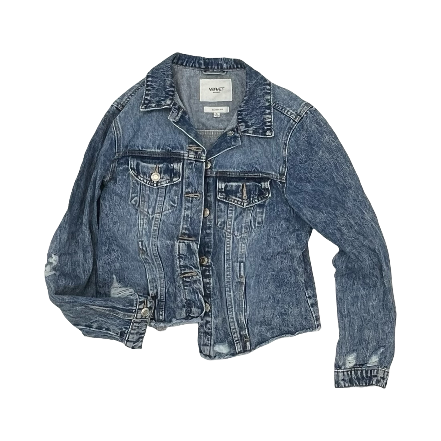 Jacket Denim By Vervet In Blue Denim, Size:S