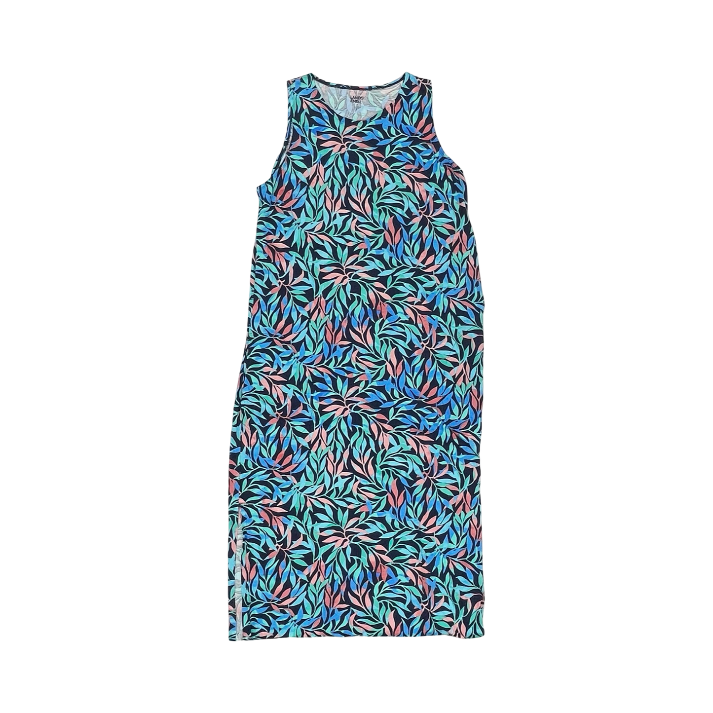 Dress Casual Maxi By Lands End In Multi, Size:M