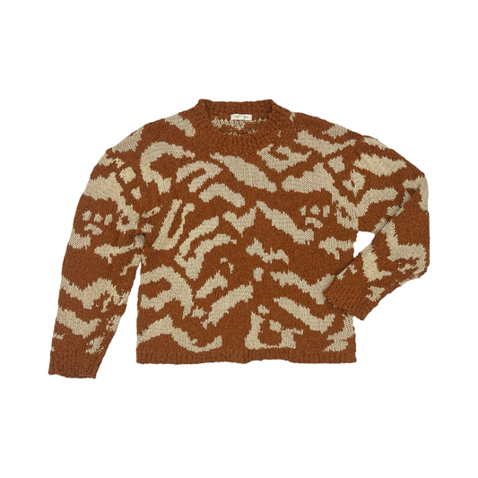 Sweater By Andthewhy In Brown & Tan, Size:S