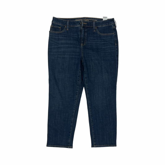 Jeans Cropped By Chicos In Blue Denim, Size:10