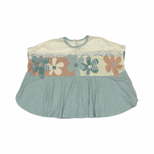 Top Ls By Easel In Floral Print, Size:S
