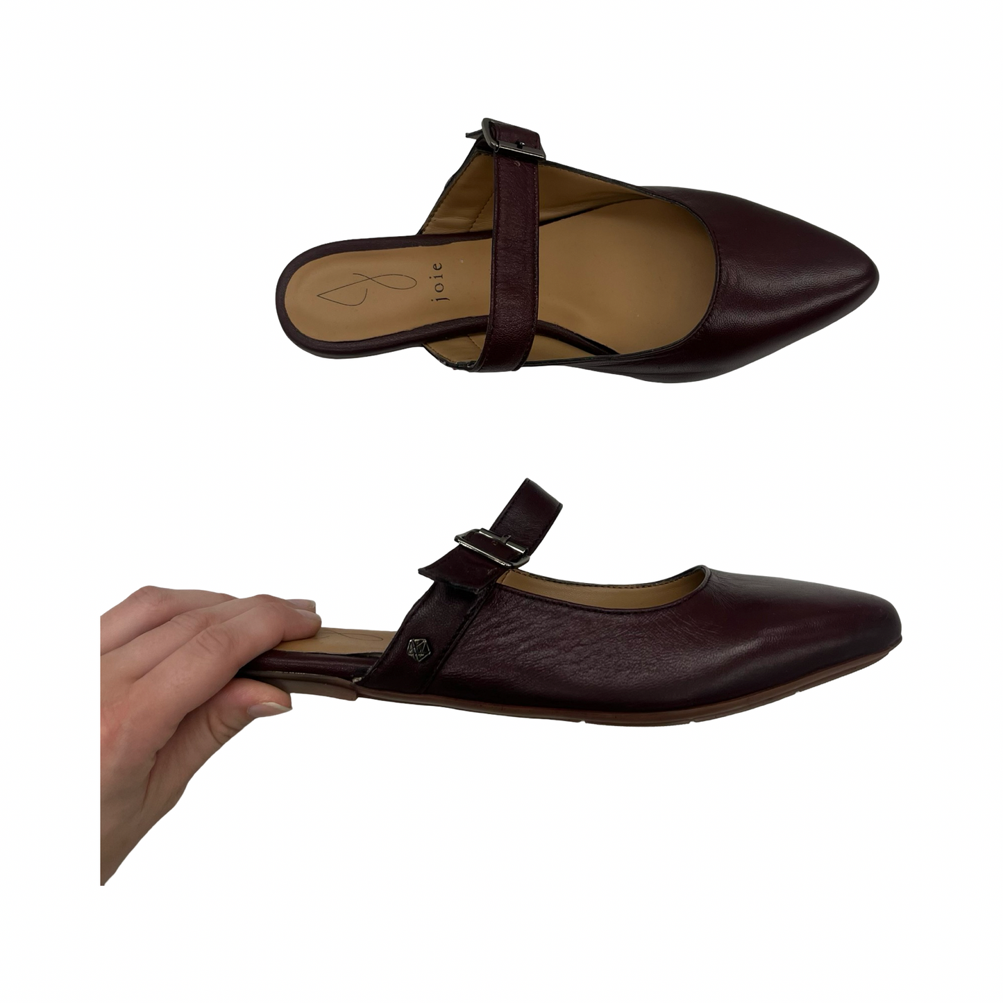 Shoes Flats By Joie In Maroon, Size:7.5