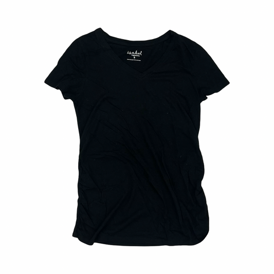 Mat Top Ss By Isabel Maternity In Black, Size:S