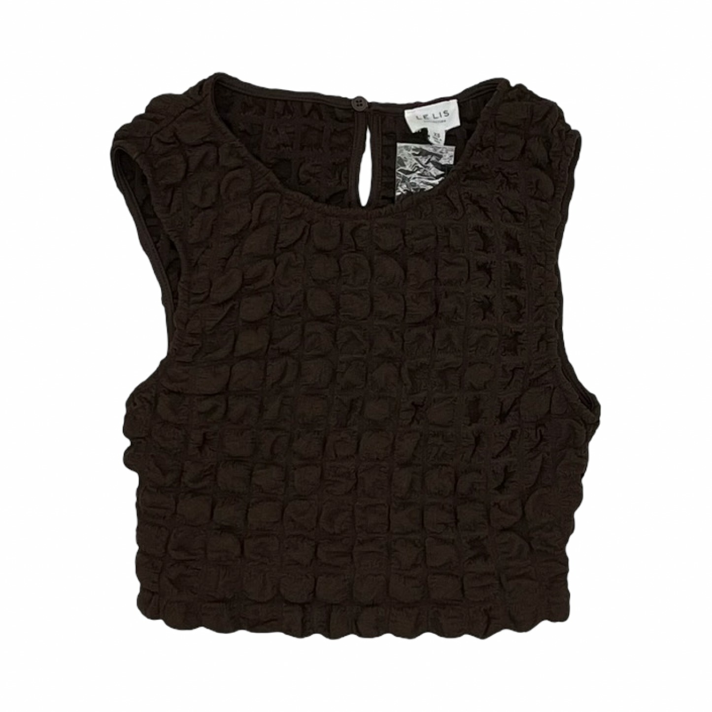 Top Sleeveless By Le Lis In Brown, Size:Xs