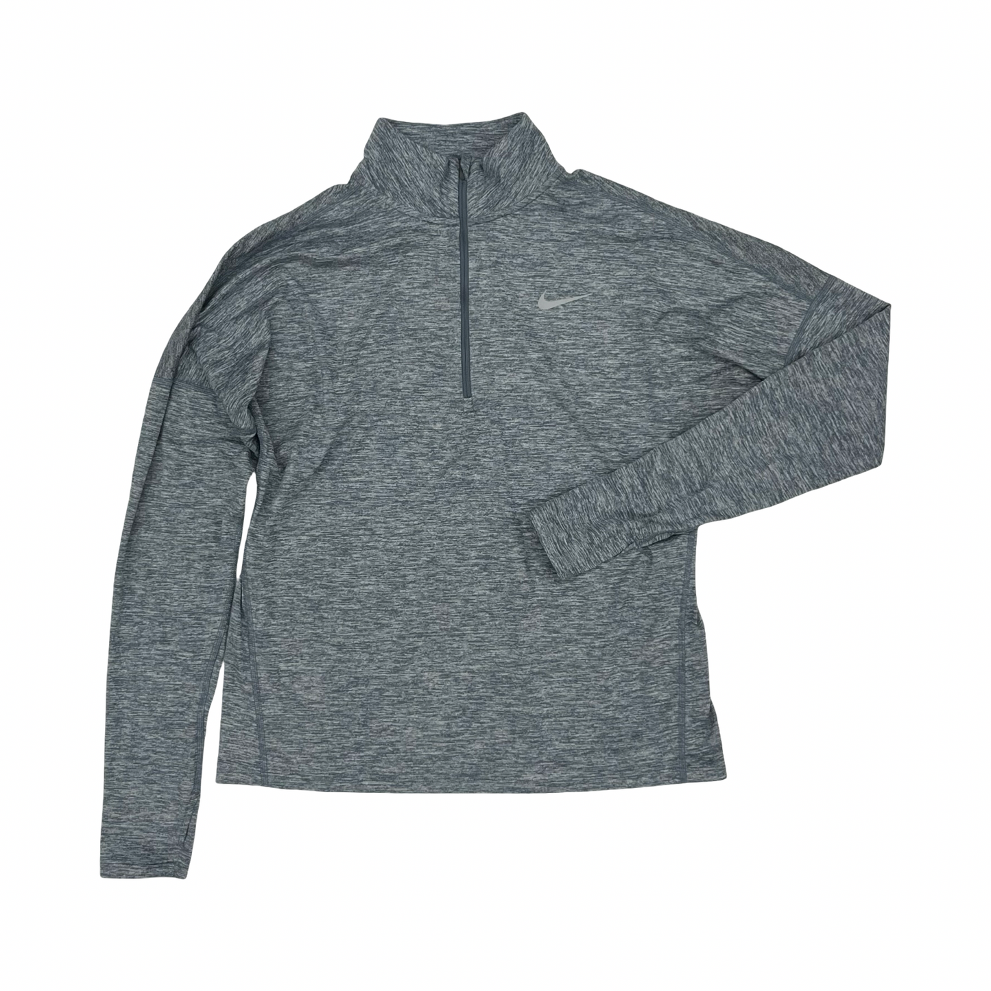 Athletic Top Ls Collar By Nike In Blue, Size:M