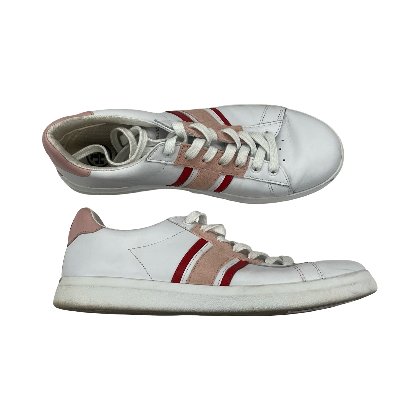 Shoes Designer By Tory Burch In Red & White, Size:10