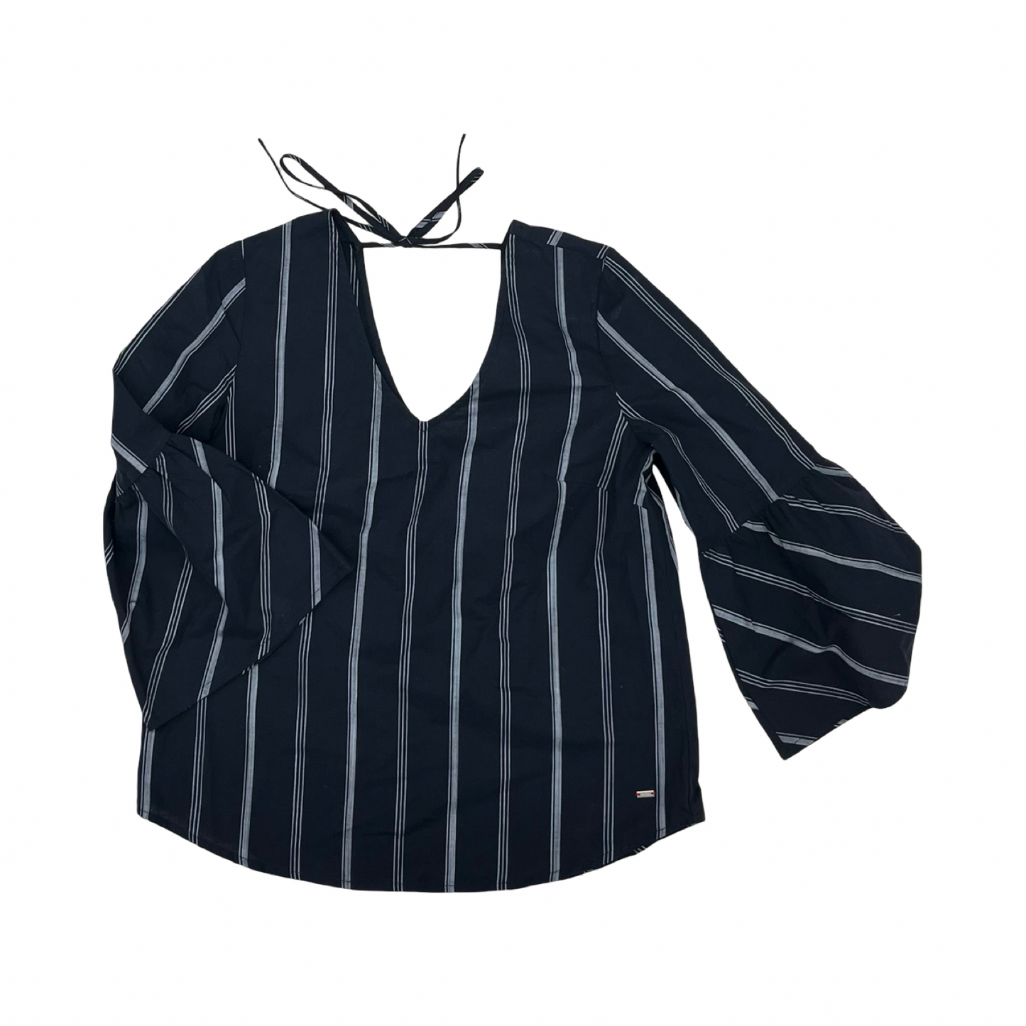 Blouse Ls By Tommy Hilfiger In Navy, Size:S