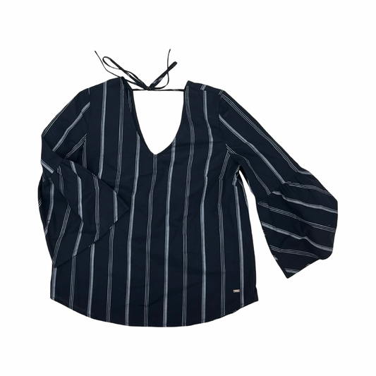 Blouse Ls By Tommy Hilfiger In Navy, Size:S