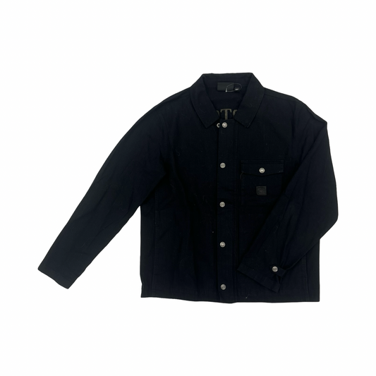 Jacket Denim By Harley Davidson In Black Denim, Size:L