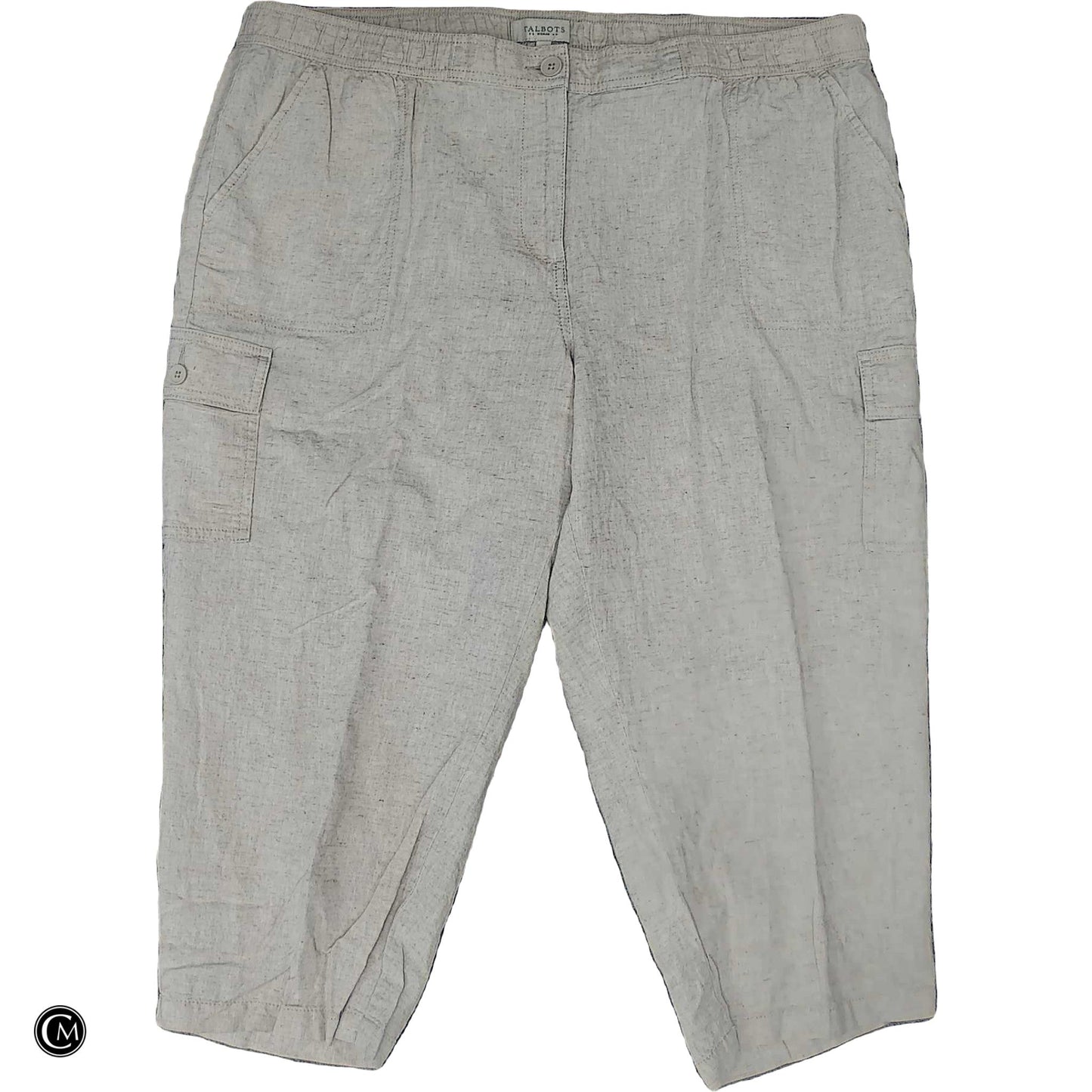 Pants Linen By Talbots In Cream, Size: 18