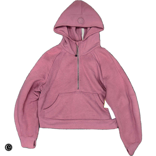 Athletic Sweatshirt Hoodie By Lululemon In Pink, Size: Xs