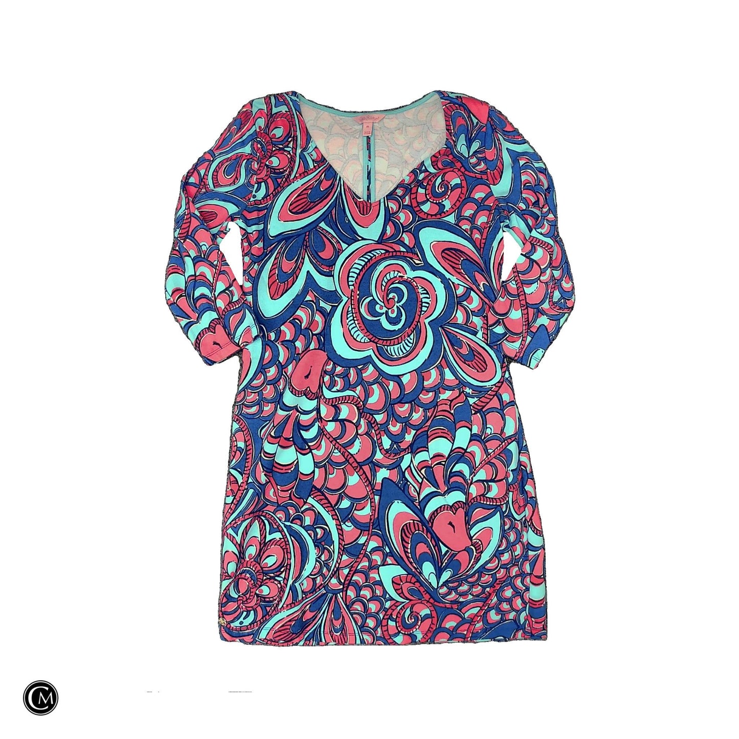 Dress Designer By Lilly Pulitzer In Blue & Pink, Size: M