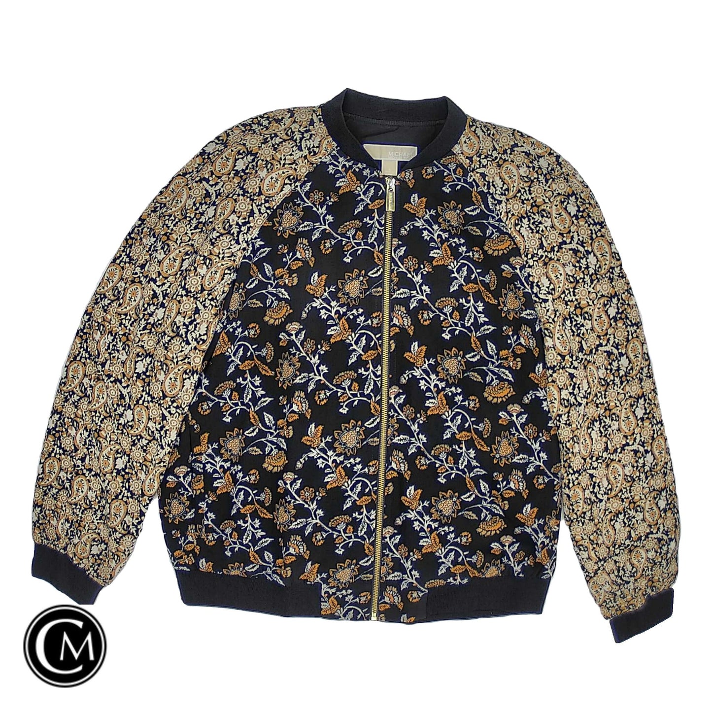 Jacket Other By Michael By Michael Kors In Black & Yellow, Size: L