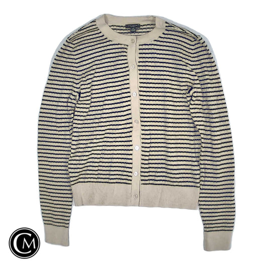 Cardigan By Ann Taylor In Black & Cream, Size: Xs