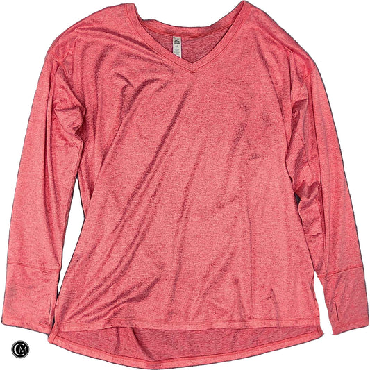 Athletic Top Ls Crewneck By Rbx In Pink, Size: L