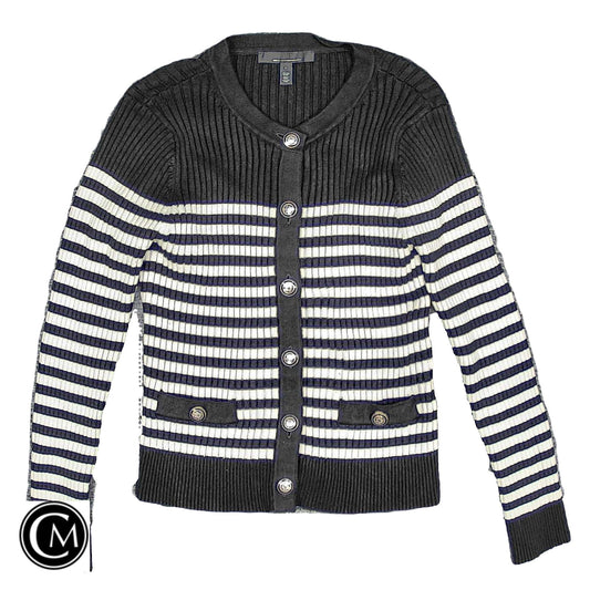 Sweater Cardigan By White House Black Market In Black & White, Size: L image 1