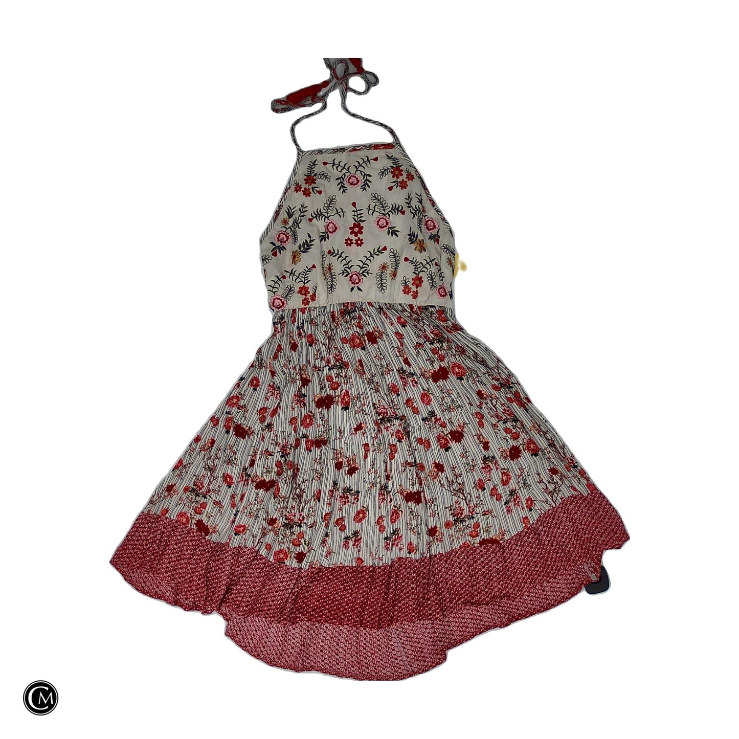 Dress Casual Short By Cmb In Red & White, Size: Xs