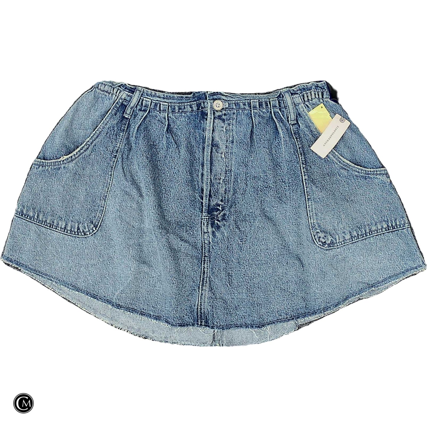 Skirt Mini & Short By Pilcro In Blue Denim, Size: L