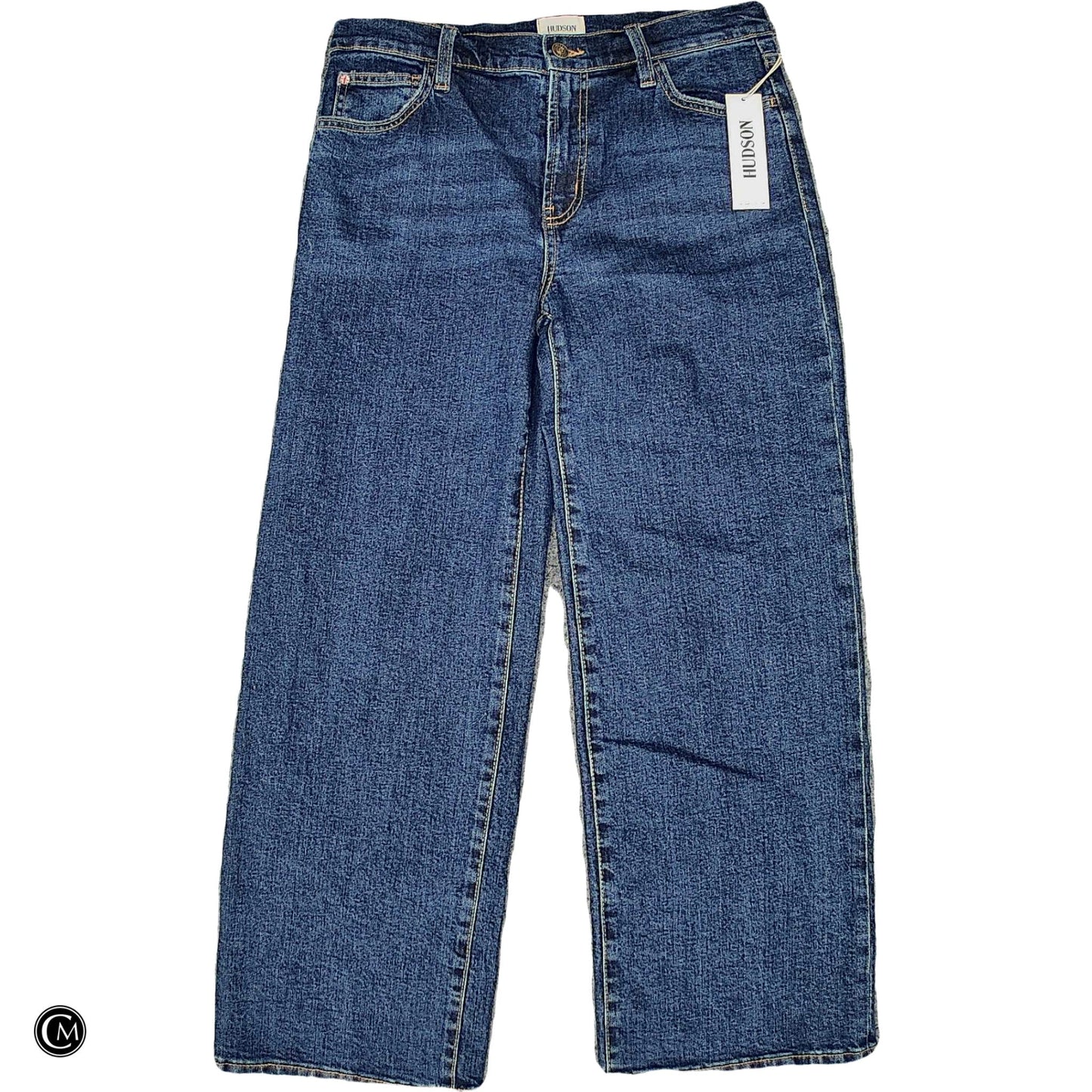 Jeans Wide Leg By Hudson In Blue Denim, Size: 6