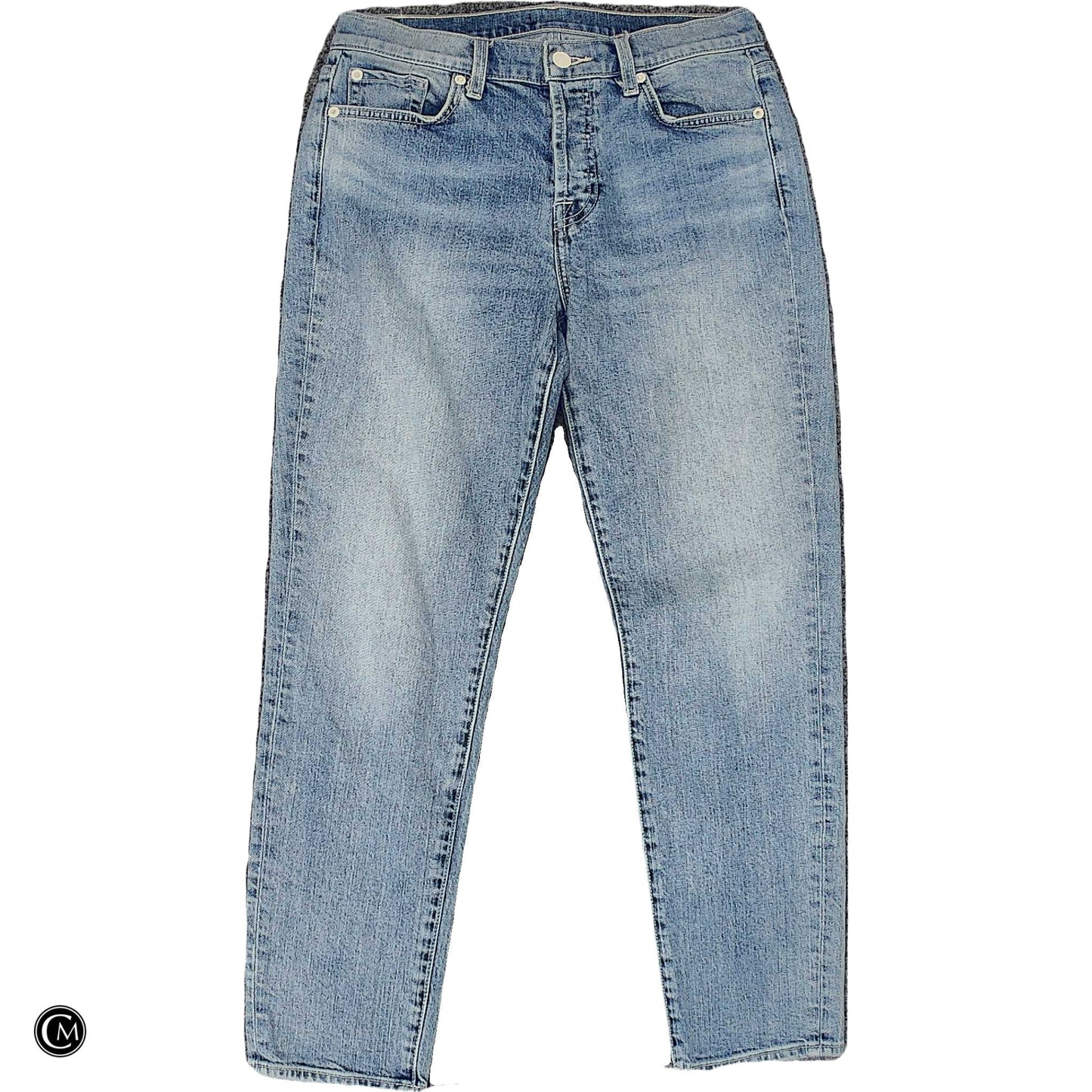 Jeans Straight By 7 For All Mankind In Blue Denim, Size: 4