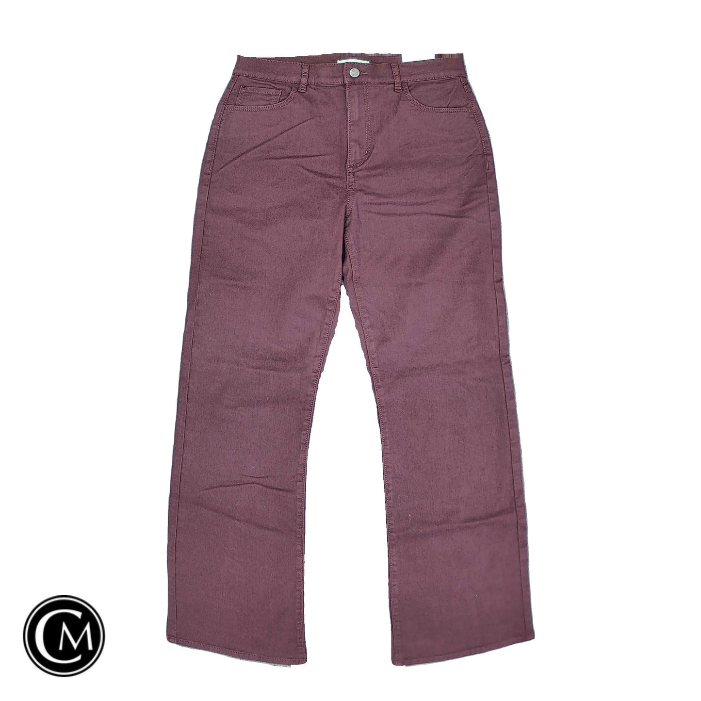 Jeans Flared By Loft In Maroon, Size: 6