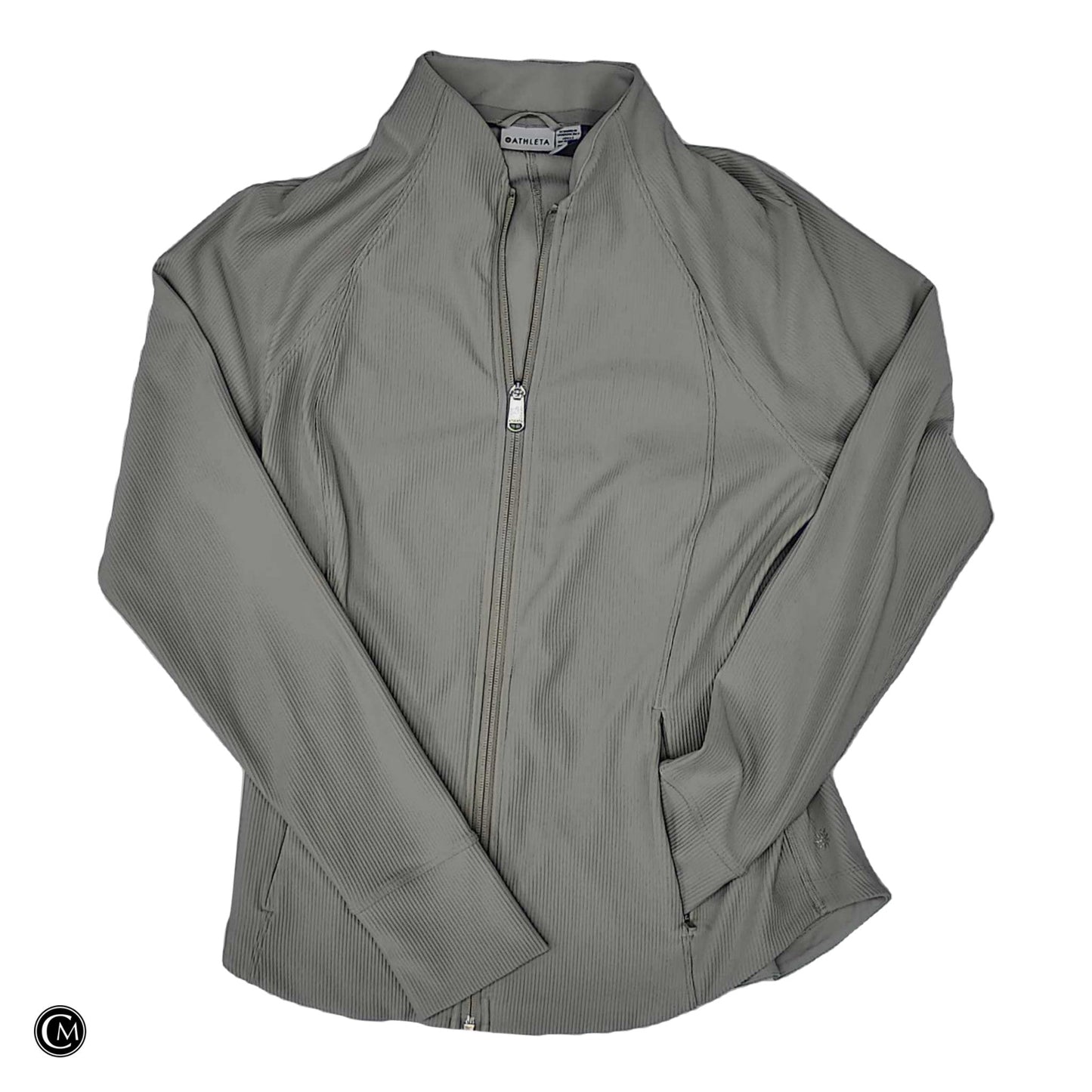 Athletic Jacket By Athleta In Cream, Size: L