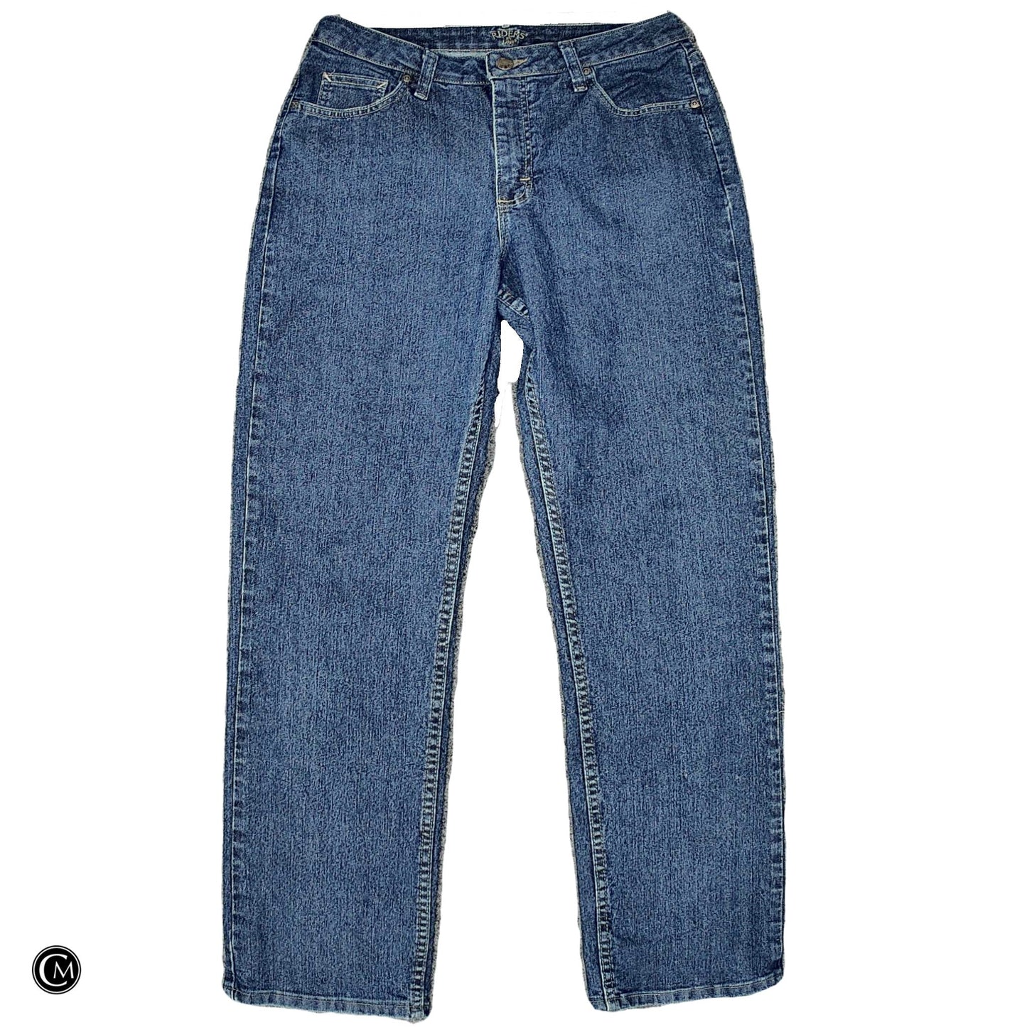 Jeans Straight By Lee In Blue Denim, Size: 10