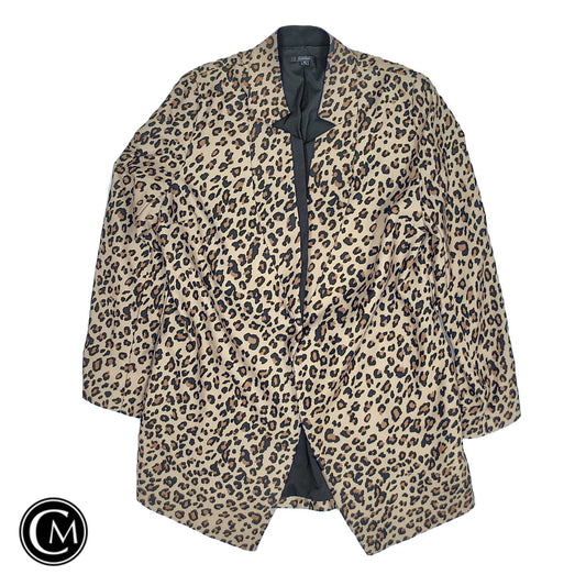 Blazer By Clothes Mentor In Animal Print, Size: Xl