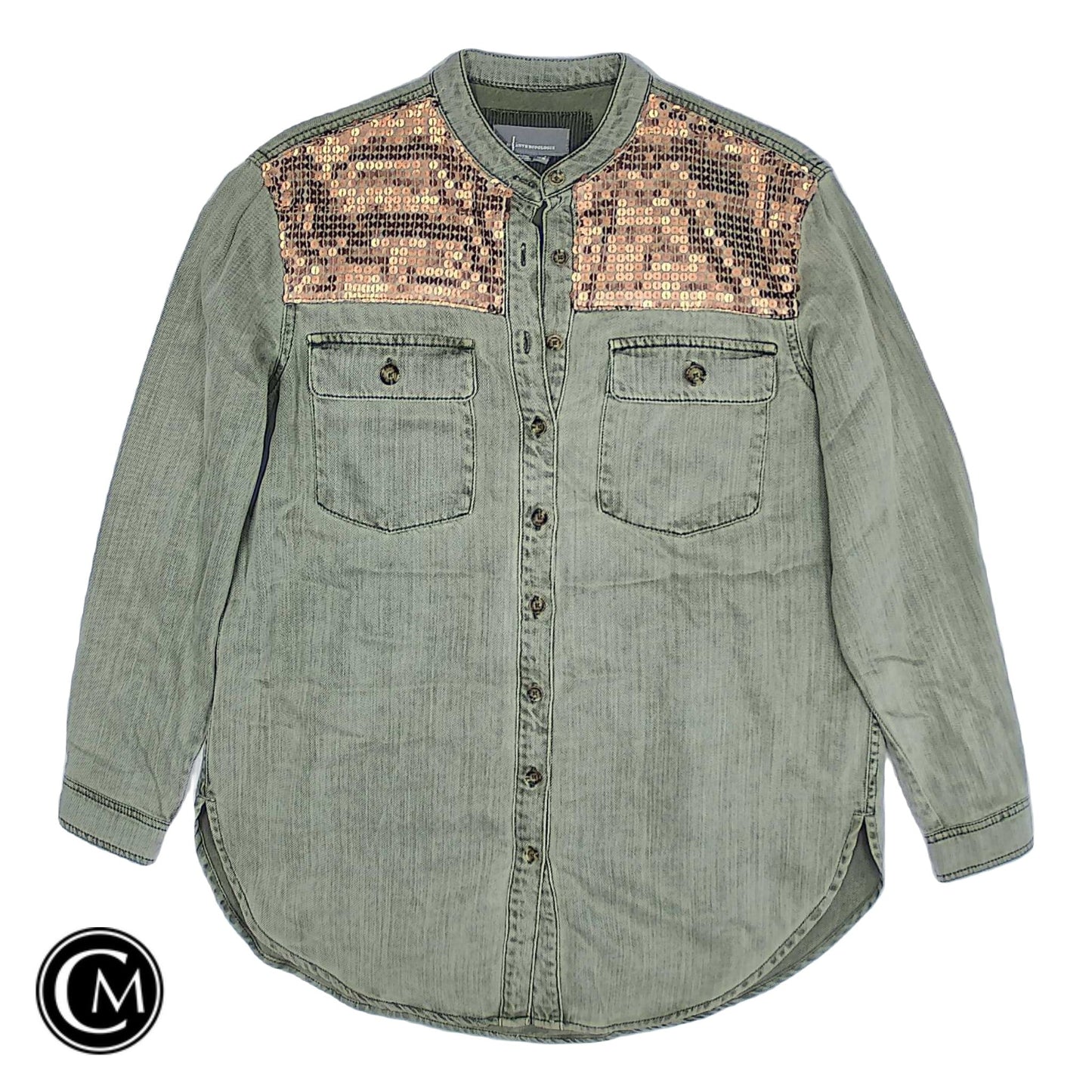 Top Ls By Anthropologie In Green, Size: 6