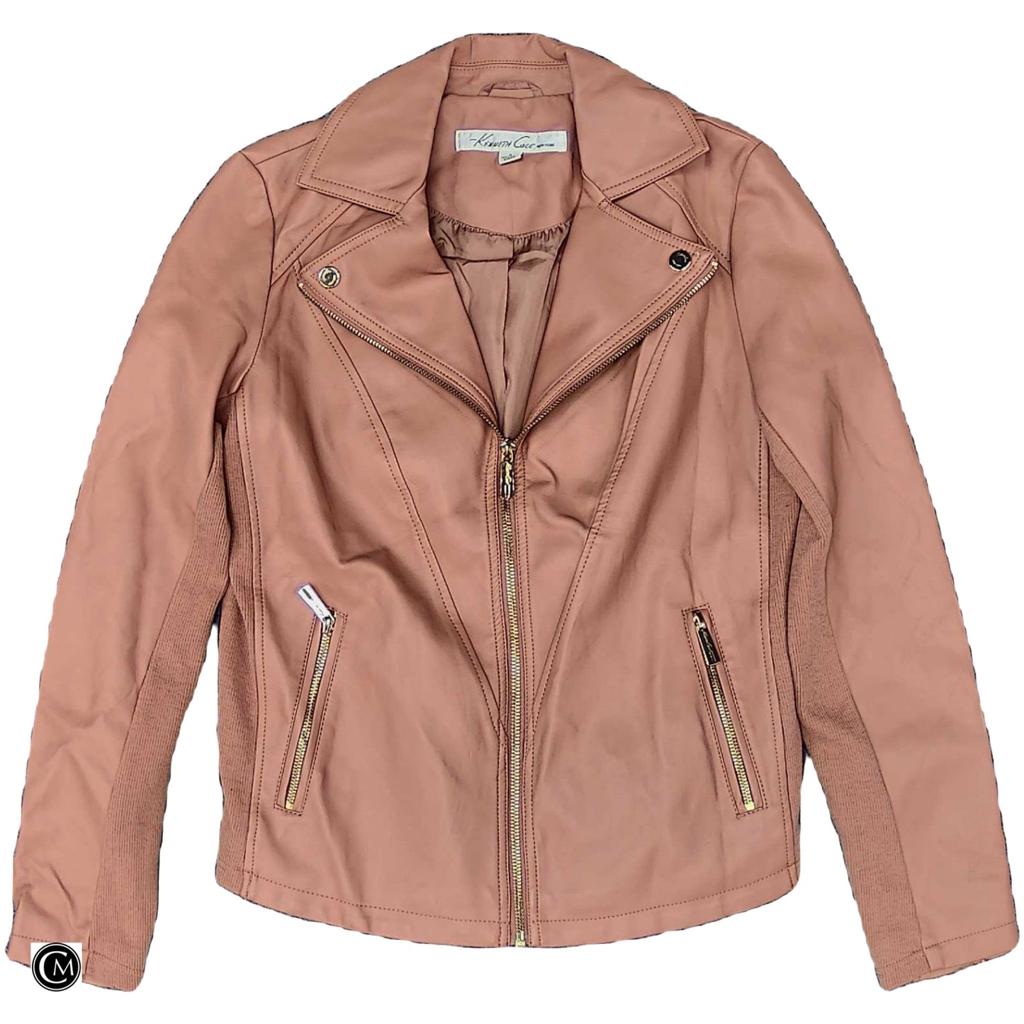 Jacket Moto By Kenneth Cole In Pink, Size: S