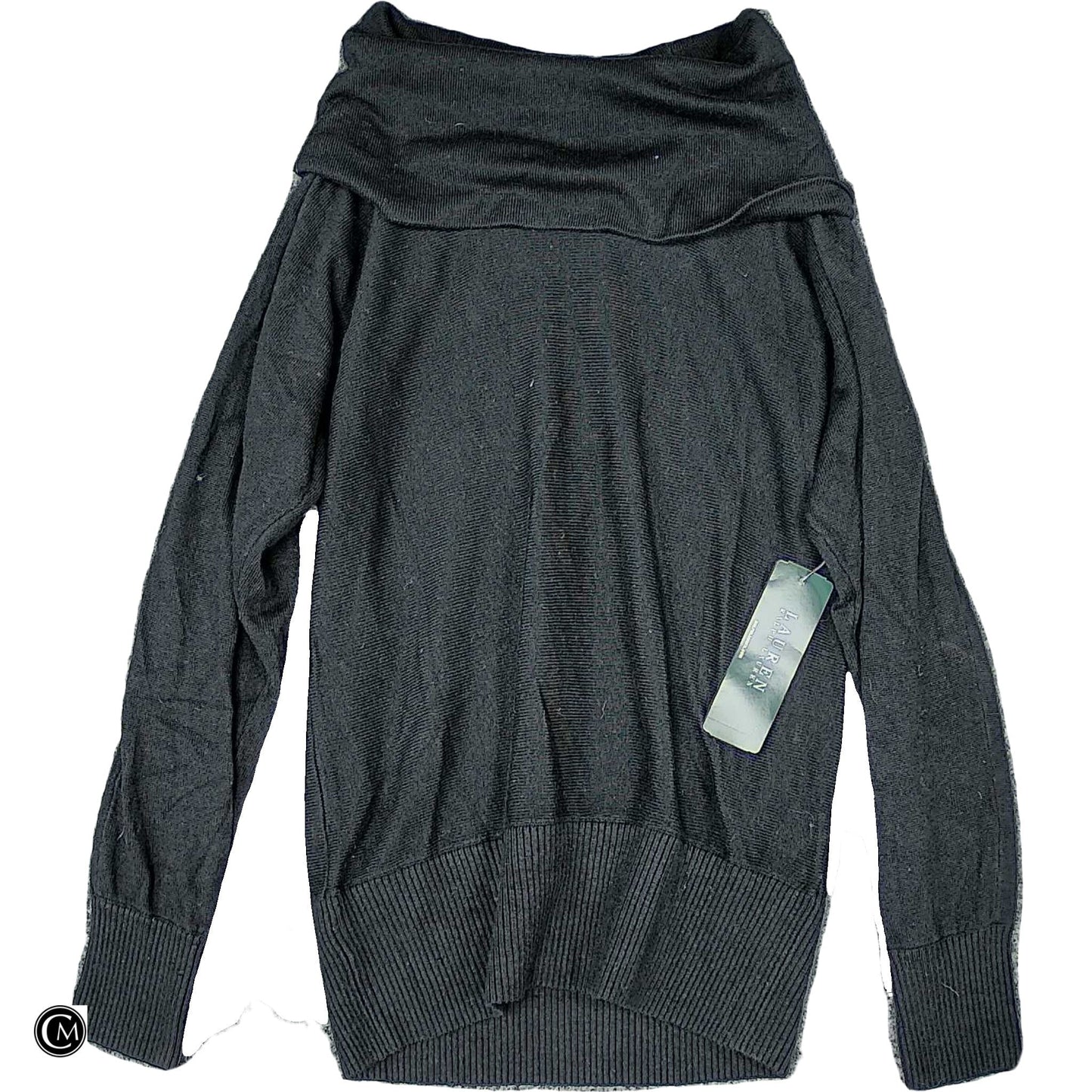 Sweater By Lauren By Ralph Lauren In Black, Size: M