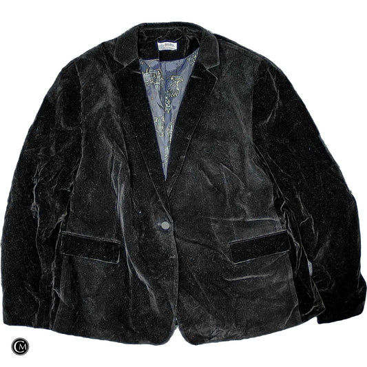 Blazer By Clothes Mentor In Black, Size: 3x