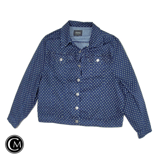 Jacket Denim By Absolutely Famous In Blue Denim, Size: 2x