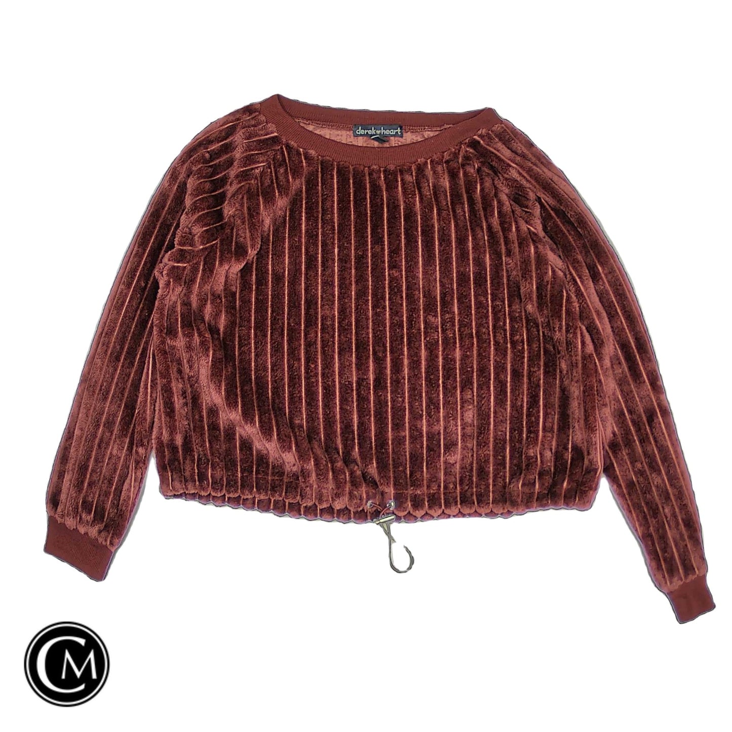 Sweater By Derek Heart In Brown, Size: M image 1