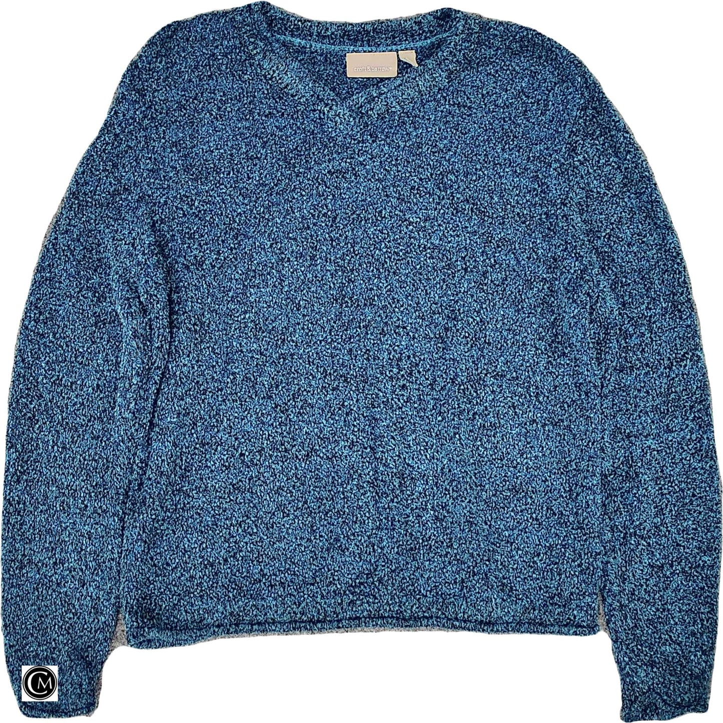 Sweater By Croft And Barrow In Blue, Size: L