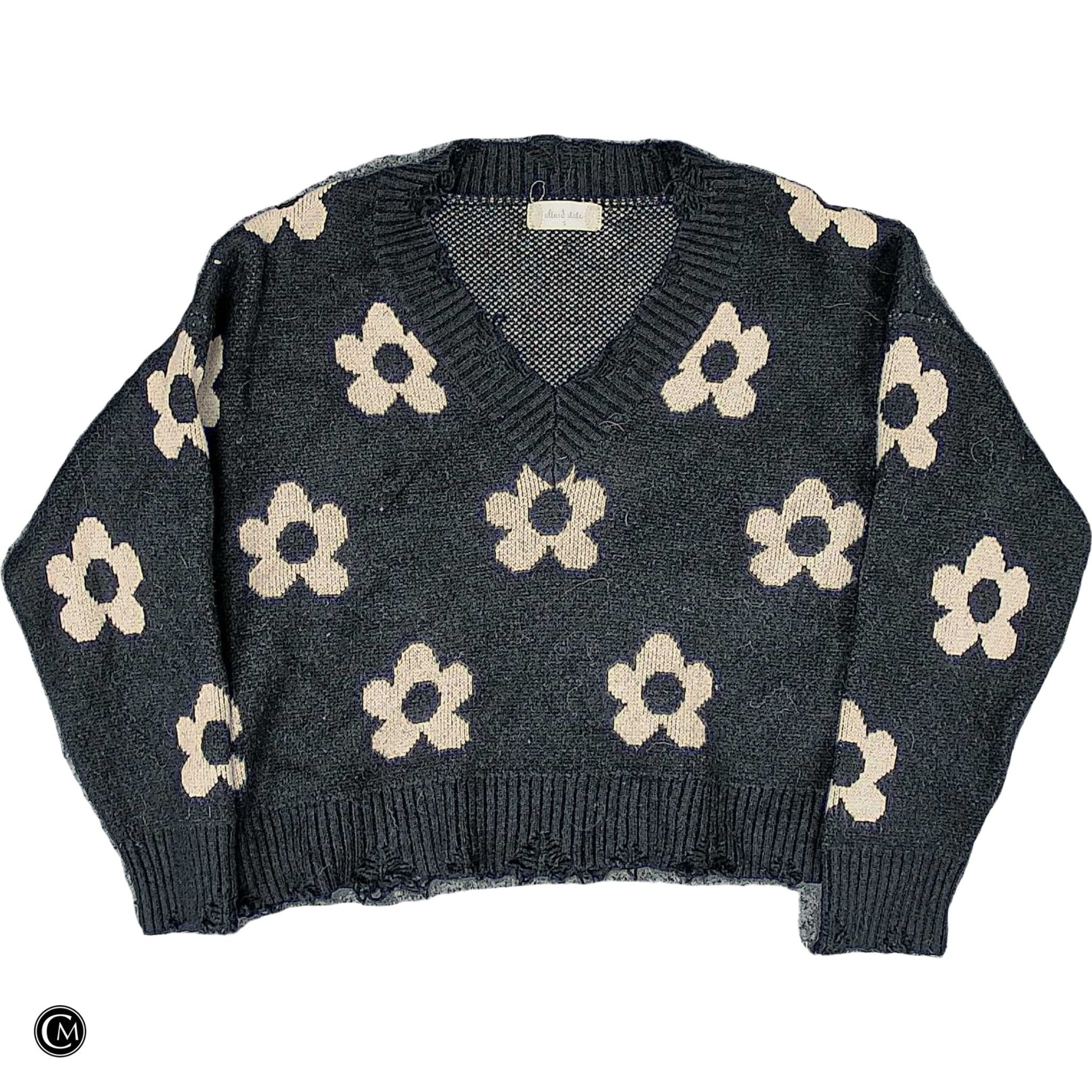 Sweater By Altard State In Black & Cream, Size: S image 1