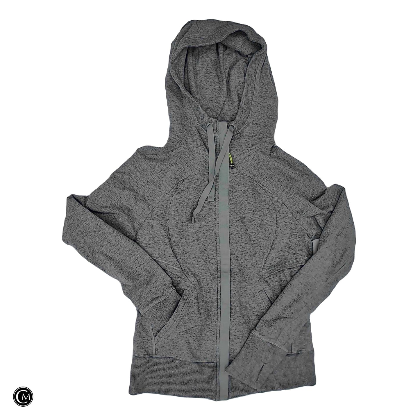 Athletic Jacket By Lululemon In Grey, Size: S